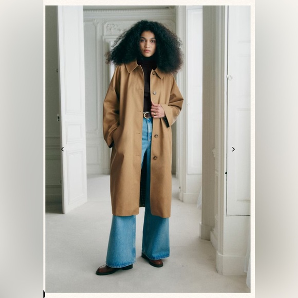 Sezane Jackets & Blazers - Sezane Clyde Stylish Tan Overcoat